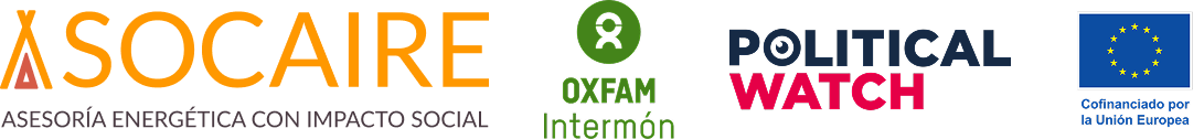 socaire, oxfam intermon, political watch, cofinanciado UE